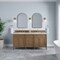 James Martin Vanities Brittany 72" Double Vanity, Pecan w/ 3 CM Lime Delight Silestone Top 655-V72-PCN-3LDL - alternate 10