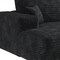 Homeroots 107" Black Corduroy Modular Compression Foam Sofa With Toss Pillows 712964 - alternate 5