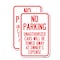 Signmission No Parking Unauthorized Cars Will Be Towed Away at Owne, 18'' X 24'', Heavy Gauge Aluminum, 2PK A-1824-2PACK-23648 - alternate 1