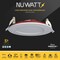 Nuwatt 4 Inch 2 Hour Trim Fire Rated Recessed Lighting, Canless LED Lights 2700K-5000K, 900LM, 6PK NW-P-DL-4-12W-5CT-FR-WH-6P - alternate 8