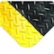 Wearwell Mat, Black w/Yellow, 9/16" x 3ft. x 5ft. 415.916X3X5BYL - alternate 1