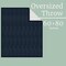 Lavish Home Cable Knit Throw Blanket for Couch, Sofa, or Bed 60x80-Inch Soft and Cozy Blanket, Navy Blue 66-THROW80-N - alternate 10