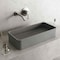 Vigo Palazzo 24inL x 11inW x 5inH Concreto Stone Rectangular Vessel Bathroom Sink in Gray VG04060 - alternate 6