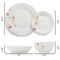 Elama Poppy 24 Piece Porcelain Double Bowl Dinnerware Set, Service for 6 750123747M - alternate 6