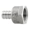 Boshart Industries 1/2 in. PEX X 1/2 in. D FPT Stainless Steel Adapter PE-PS-FA05 - alternate 2