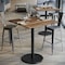 Flash Furniture Commercial 36" SQ Natural HPL Tabletop with Black Bar Height RD Base ST-SQ36-NAT-TR24B-GG - alternate 10
