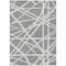 Homeroots 3' X 5' Gray And Ivory Geometric Washable Indoor Outdoor Area Rug 600456 - alternate 9