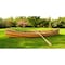 Homeroots 16" Wood Brown Solid Wood Hand Painted Model Boat Tabletop Sculpture 364281 - alternate 4