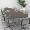 Skutchi Designs Racetrack Conference Table With Power Unit, 48 in W, 192 in L, Grey HAR-RAC-48X192-DOU-U779-NA - alternate 9