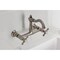 Kingston Brass Two-Handle Wall Mount Bridge Kitchen Faucet, Brushed Nickel KS3258BEX - alternate 6