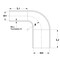 Hps Performance 3/4 in - 1 in ID, 4-Ply High Temp Reinforced Silicone 90 Degree Elbow Reducer Coupler Hose, Black HTSER90-075-100-BLK - alternate 5