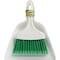 Libman 7'' Poly Whisk Broom with Dust Pan Green Bristles 1031 - alternate 1