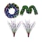 Celebrations Platinum Brilliant LED Prelit RGBW Entryway Kit Wreath BRENTPA - alternate 1