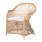 Bali & Pari Casilda Bohemian Natural Braided Rattan Arm Chair 250-13868-ZORO - alternate 1