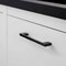 Sapphire Slim Style 5 in. (128 mm) CTC Modern Matte Black Cabinet Hardware Handle/Pull, 5PK SP-SLP5-5-MB-5 - alternate 2