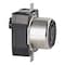 Leviton Locking Receptacle, 50 A, 125V AC, Black 6370CR - alternate 1