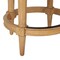Homeroots 25" Beige and Natural Fabric and Solid Wood Counter Height Swivel Bar Chair 534317 - alternate 9