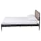 Baxton Studio Shirin Mid-Century Beige Fabric and Black Wood Queen Platform Bed 255-14152-ZORO - alternate 9