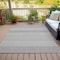 Homeroots 3' X 5' White And Black Chevron Washable Indoor Outdoor Area Rug 612298 - alternate 9