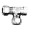 Hoke Female Run Tee: TFT: Connects Fractional Tube to Male NPT Threads; 3/8in x 3/8in x 1/4in 6TFT4316 - alternate 1
