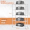 Factory 2U Wire Shelving Unit, 18inD x 47inW x 70inH, 5 Shelves, Commercial Duty, 600 lbs Per Shelf, Chrome 803976 - alternate 8