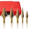 Neiko Step Drill Bit Set, 5 Pc Step Bit for Metal, 50 SAE Sizes, 1/8 in - 1-0.375 in, Step Down Bits 10197A - alternate 7