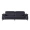 Homeroots 88" Blue Italian Leather Solid Wood Sofa 720450 - alternate 1