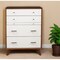 Homeroots 38" Brown and White Solid Wood Four Drawer Chest 524153 - alternate 13