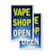 Signmission Vape Shop Open, Vinyl Decals Only 24 Inch x 36 Inch, Vinyl Decal, 2PK DSB-2436-2PACK-Vape Shop Open - alternate 1