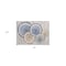 Homeroots 2' X 3' Beige Blue and Gold Faux Bois Washable Non Skid Indoor Outdoor Area Rug 564392 - alternate 8