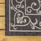 Jonathan Y Charleston Vintage Filigree Textured Weave Black/Gray 2 ft. x 10 ft. Indoor/Outdoor Runner Rug SMB106G-210 - alternate 8