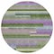Homeroots 8' Moss Green Olive Green And Purple Round Striped Washable Indoor Outdoor Area Rug 613268 - alternate 8