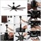 Jonathan Y Octo 66" 1-Light Contemporary Industrial Iron/Plastic Mobile-App/Remote-Controlled 6-Speed Ceiling F JYL9712A - alternate 18