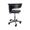 Homeroots Black and Silver Adjustable Height Swivel Rolling Conference Office Chair 554041 - alternate 6