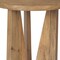 Homeroots 18" Natural and Brown Solid Wood and Wood Tray Table 605393 - alternate 5