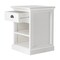 Homeroots 24" White Solid Wood Distressed One Drawer Nightstand 397622 - alternate 10