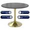 Leisuremod Round 35.43 in W, 29.34 in L, Sintered Stone/Stainless Steel, Black VT20BG-36BLS - alternate 9