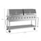 Koolmore 72 in. 10-Burner Commercial Propane Gas Grill with Two 36 in. Stainless-Steel Roll Dome Covers CGKIT7-D36D36 - alternate 10