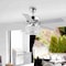Jonathan Y Kristie 52" 3-Light Crystal/Metal Modern Glam Drum LED Ceiling Fan With Remote, Chrome JYL9709A - alternate 15