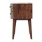 Homeroots 23" Black Solid Wood Two Drawer Nightstand 651751 - alternate 9