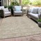 Homeroots 5' X 8' Beige And Ivory Geometric Washable Indoor Outdoor Area Rug 594972 - alternate 9