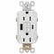 Legrand radiant Series GFCI Outlet, 125 V, 15 A, White 1597TRUSBACWC4 - alternate 1