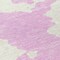 Homeroots 8' Pink And Ivory Round Abstract Washable Indoor Outdoor Area Rug 614559 - alternate 8