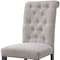 Homeroots Set of Two Tufted Beige and Gray Upholstered Linen And Solid Wood Dining Side Chairs, 2PK 573291 - alternate 10