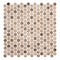 Andova Tiles Pixie Moka Brown 3/4-in. Penny Round Fabric Look Matte Glass Wall & Floor Mosaic Tile ANDPIX224 - alternate 3