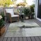 Homeroots 10' X 14' Sage Black And Gray Abstract Washable Indoor Outdoor Area Rug 603658 - alternate 9