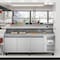Koolmore 79 in. Three-Door Refrigerated Granite Top Pizza Prep Station w/ Refrigerated Condiment Pan Holder KM-RPCPS-2D79-GRT - alternate 9