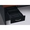 Hirsh Desk Pedestal, 36 in D X 29 1/2 in H, 72 in W X Steel, Black/Walnut 20541 - alternate 9