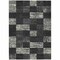 Homeroots 8' X 10' Black And Gray Geometric Washable Indoor Outdoor Area Rug 604854 - alternate 8