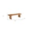 Homeroots 68" Brown Solid Wood Live Edge Dining Bench 565287 - alternate 11